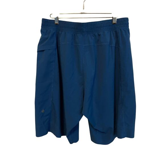 Lululemon Mens Shorts Large Striped‎ Athletic 9 Inch Linerless Drawstring Pocket - Picture 2 of 11